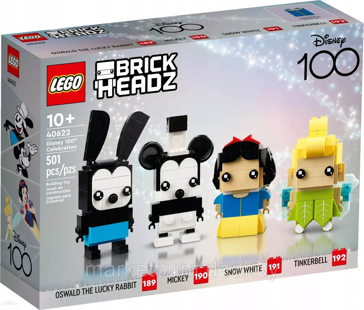 Конструктор LEGO BrickHeadz 40622, Дисней 100 лет со дня рождения - фото 1 - id-p216932321