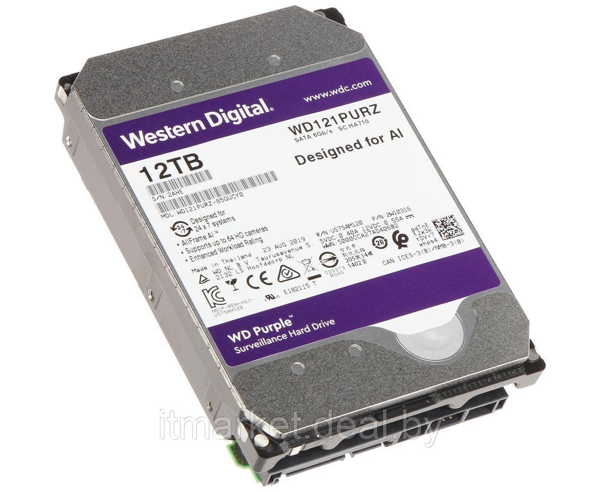 Жесткий диск 12Tb Western Digital Purple (WD121PURZ) - фото 2 - id-p208974170
