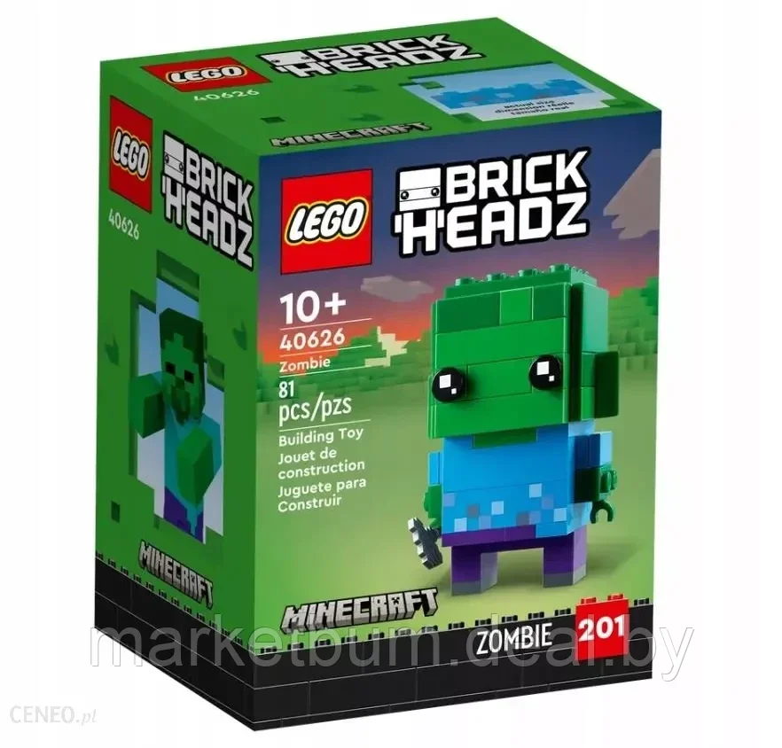 Конструктор LEGO BrickHeadz 40626, Зомби - фото 1 - id-p216933433