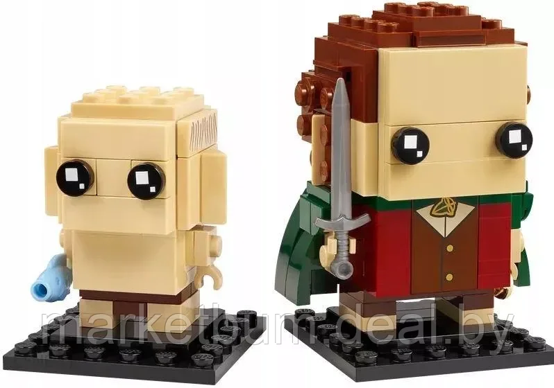 Конструктор LEGO BrickHeadz 40630, Фродо и Горлум - фото 2 - id-p216939585