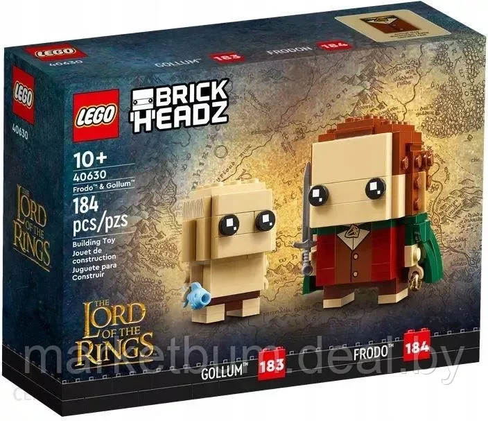 Конструктор LEGO BrickHeadz 40630, Фродо и Горлум - фото 1 - id-p216939585
