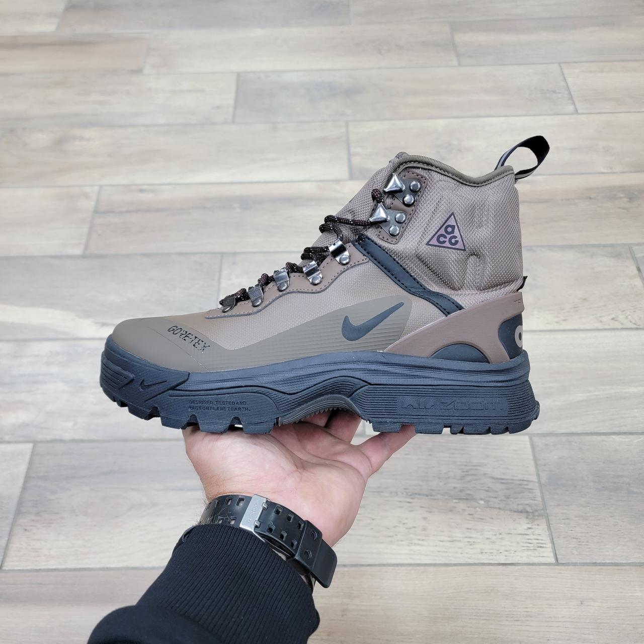 Кроссовки Nike ACG Zoom Gaiadome GORE TEX Trails End Brown - фото 1 - id-p216914641