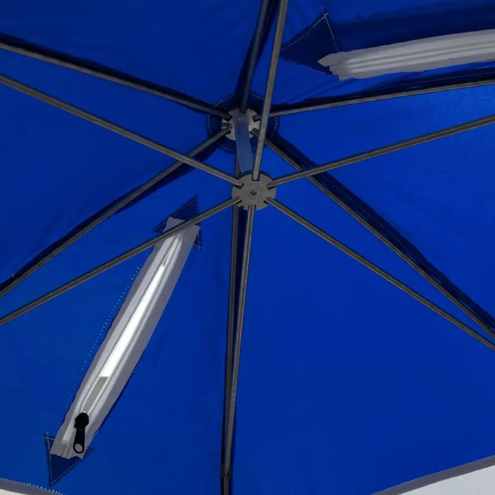 Палатка зимняя зонт СЛЕДОПЫТ (150х220), Oxford 210D PU 1000, S по полу 3,6 кв.м, цв синий/белый, арт. PF-TW-35 - фото 6 - id-p216939622