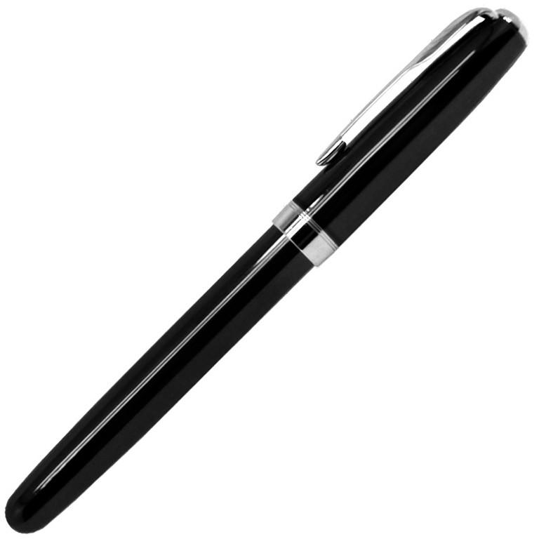 Ручка роллер Black King, металлическая, глянцевая, черная - фото 1 - id-p216939632