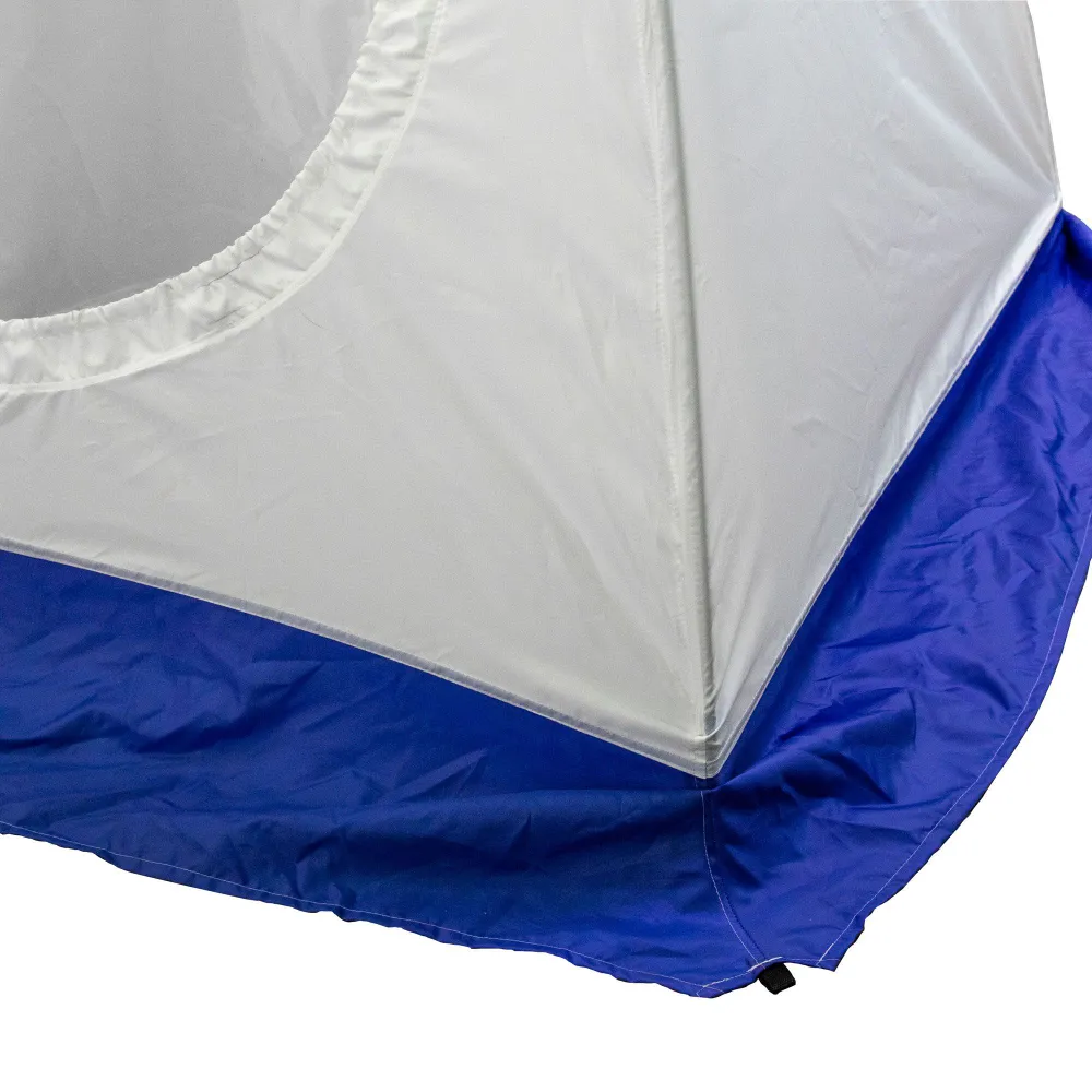 Палатка зимняя зонт СЛЕДОПЫТ, Oxford 210D PU 1000, S по полу 1,9 кв.м, цв. синий/белый - фото 9 - id-p216939670