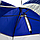 Палатка зимняя зонт СЛЕДОПЫТ, Oxford 210D PU 1000, S по полу 1,9 кв.м, цв. синий/белый, фото 5