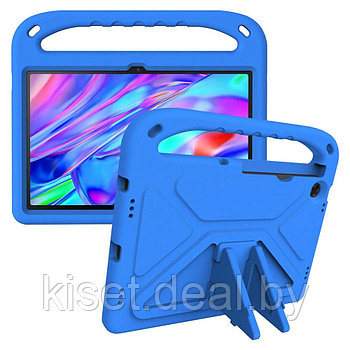 Детский чехол для планшета KST Kids Lenovo Tab M10 Plus 10.6 (3rd Gen) TB-125 / TB-128 (2022) синий с ручкой и
