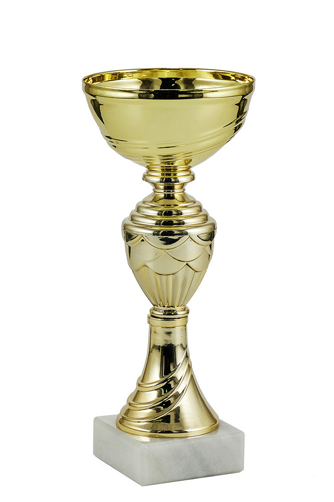 Кубок  "Посейдон" на мраморной подставке , высота 18  см, чаша 8 см арт.344-180-80