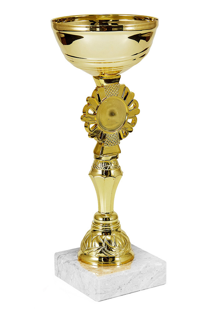 Кубок  "Улыбка" на мраморной подставке , высота 21 см, чаша 8 см арт.338-210-80
