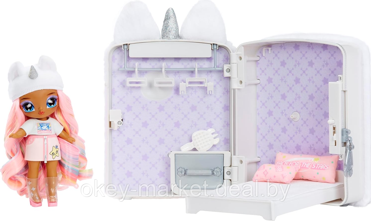 Игровой набор Na Na Na Surprise Backpack Bedroom Unicorn Playsets Tiffany Sparkles - фото 9 - id-p216946573