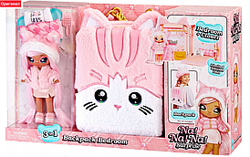 Игровой набор Рюкзак-спальня Na Na Na Surprise Backpack Bedroom Pink Kitty