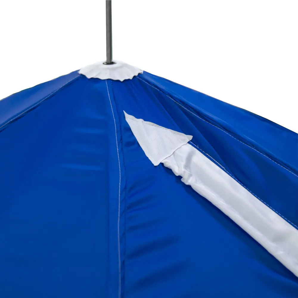 Палатка зимняя зонт СЛЕДОПЫТ, Oxford 210D PU 1000, S по полу 4,4 кв.м, цв. синий/белый - фото 4 - id-p216948589