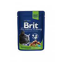 Brit Premium Cat для стерилизованных кошек с цыпленком, 85г*7шт