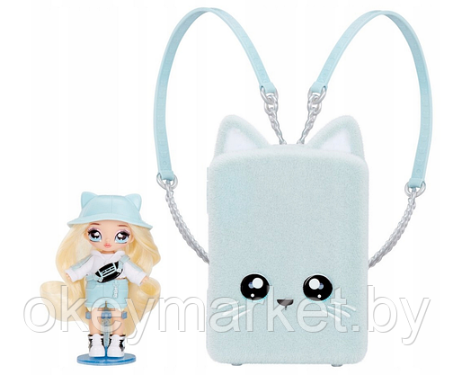 Игровой набор Na! Na! Na! Surprise Mini Backpack 3в1 - голубой рюкзак 592341, фото 3