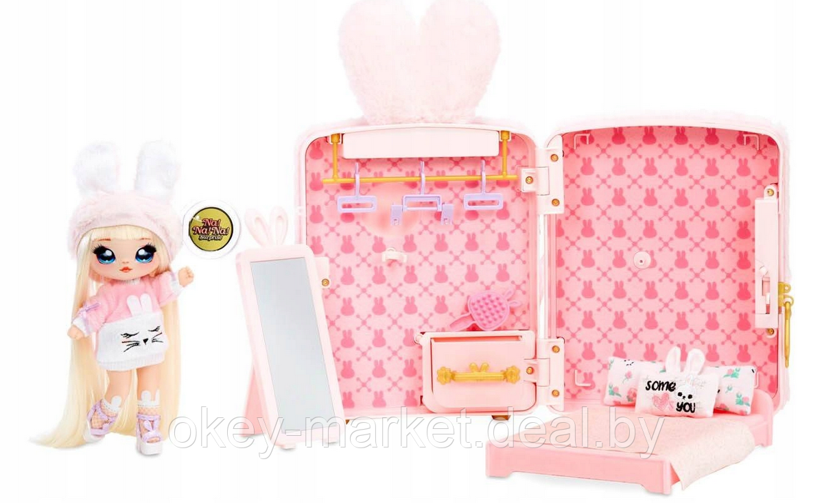 Игровой набор Na Na Na Surprise Playset Pink с куклой Обри Харт - фото 5 - id-p216950494