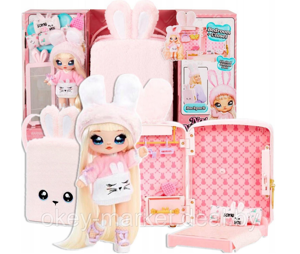 Игровой набор Na Na Na Surprise Playset Pink с куклой Обри Харт - фото 4 - id-p216950494