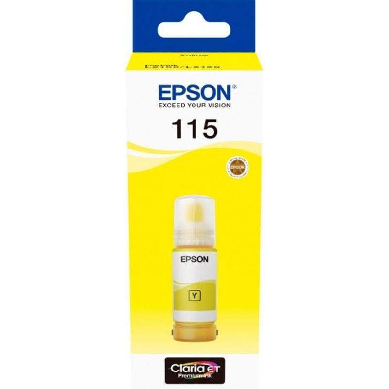 Чернила Epson 115 EcoTank Yellow ink bottle - фото 1 - id-p216983051