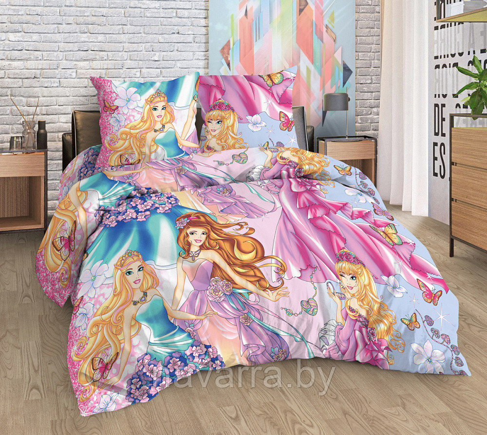 Полуторные комплекты постельного белья для подростков "Царевны" с одной наволочкой - фото 1 - id-p217068290