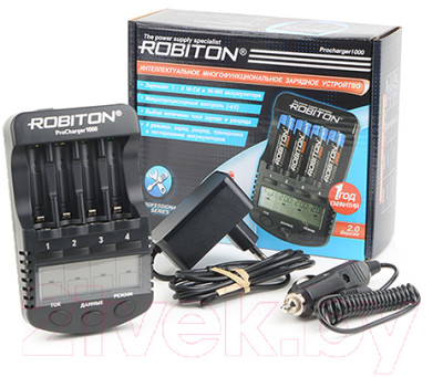 Зарядное устройство для аккумуляторов Robiton ProCharger1000 / БЛ11673 - фото 2 - id-p217024431