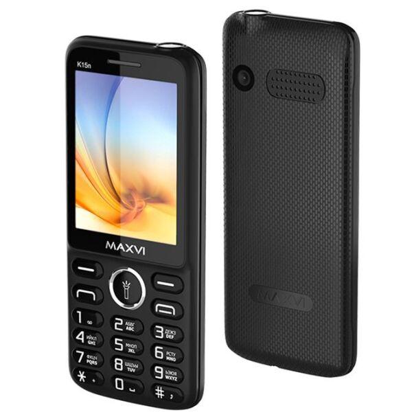 Мобильный телефон Maxvi K15n (черный) - фото 1 - id-p217069308