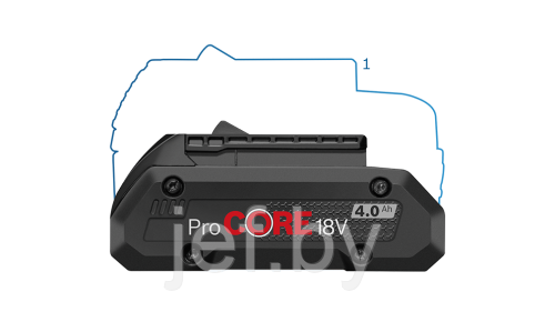 Аккумулятор ProCORE 18V 18.0 В4.0 BOSCH 1600A016GB - фото 6 - id-p216695172