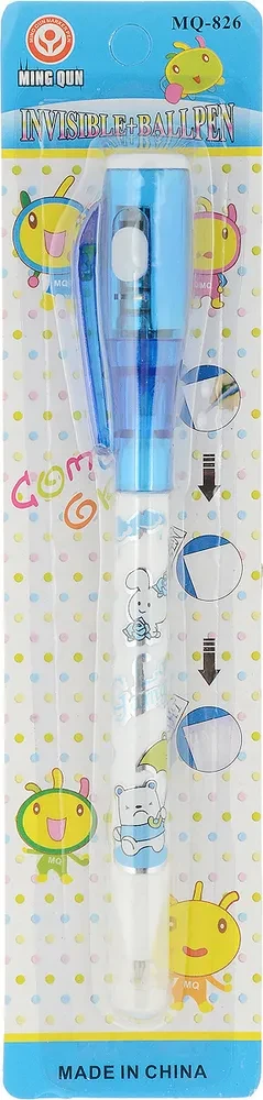 Ручка-шпион c УФ-фонариком с шариковой ручкой, ручка с невидимыми чернилами - фото 6 - id-p217071828