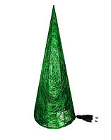 Ёлка-конус из сизаля 1,5м зелёная с подсветкой