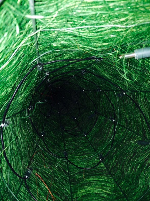 Ёлка-конус из сизаля 1,5м зелёная с подсветкой - фото 2 - id-p31149214