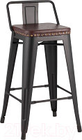 Стул барный Stool Group Tolix Soft / LF626A Matte Black 3474/PU7005