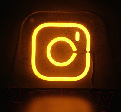 Неоновая вывеска ON-neon Инстаграм - фото 1 - id-p217121966