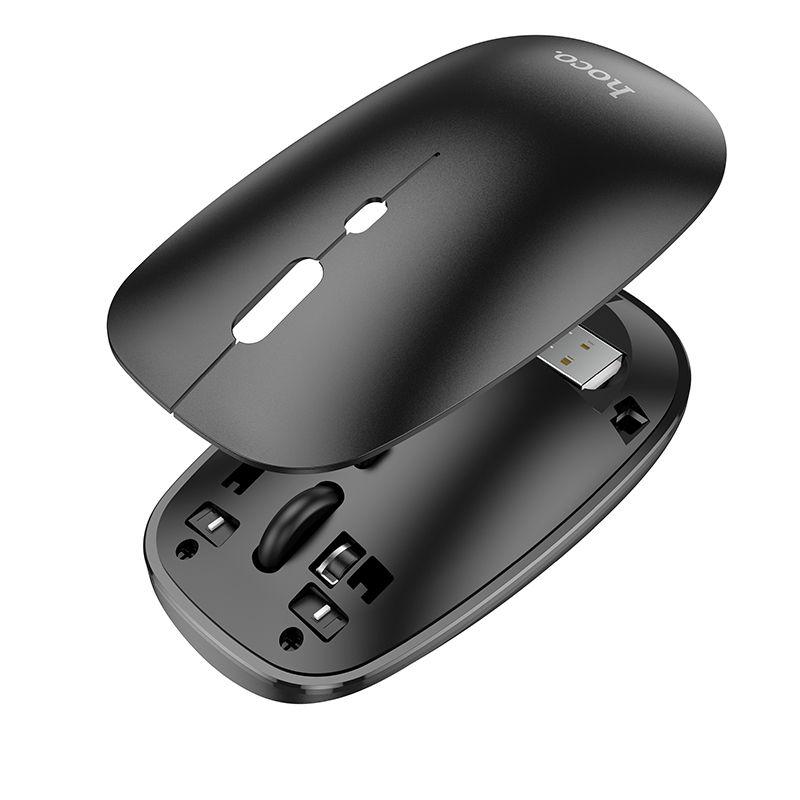 Мышь беспроводная Hoco GM15 (2,4G + Bluetooth,1600dpi) цвет: черный - фото 5 - id-p217157223