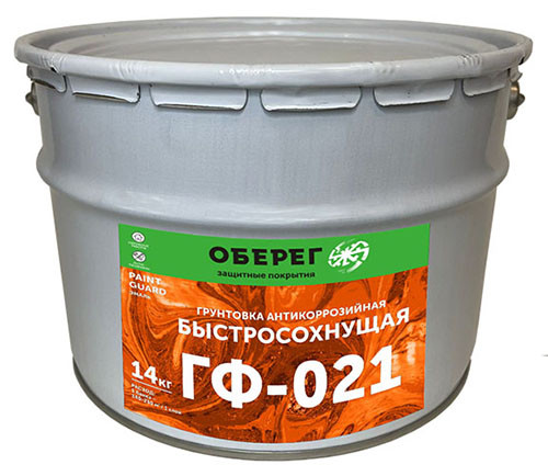 PaintGuard Грунтовка антикоррозийная ГФ-021 серая 14 кг - фото 1 - id-p217156011