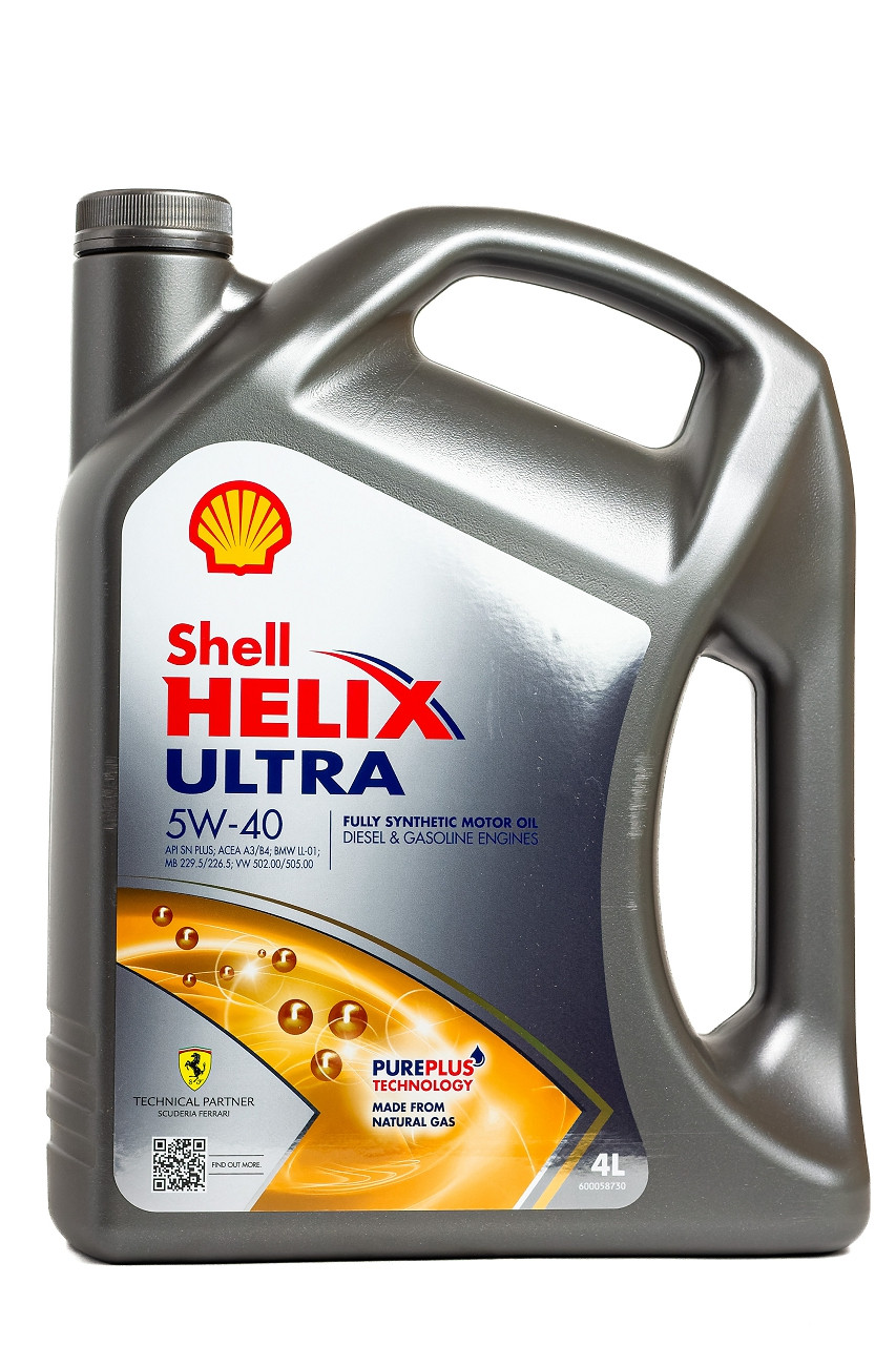 Моторное масло Shell Helix Ultra 5W-40 4л 550052679 - фото 1 - id-p217168587