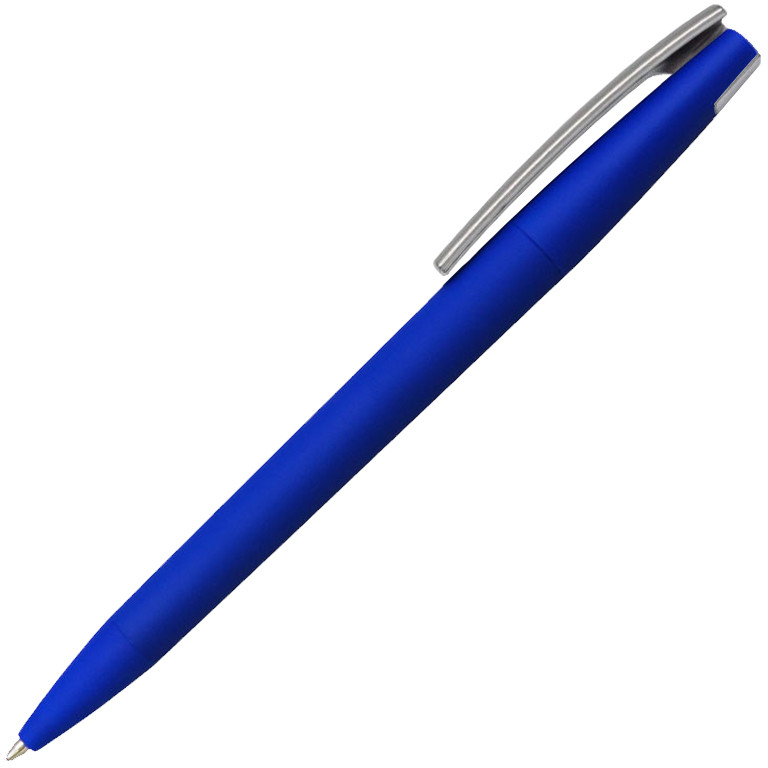 Ручка шариковая, пластик софт-тач, Zorro Color Mix синий - фото 1 - id-p217174435