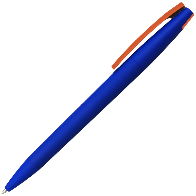 Ручка шариковая, пластик софт-тач, Zorro Color Mix синий - фото 6 - id-p217174435