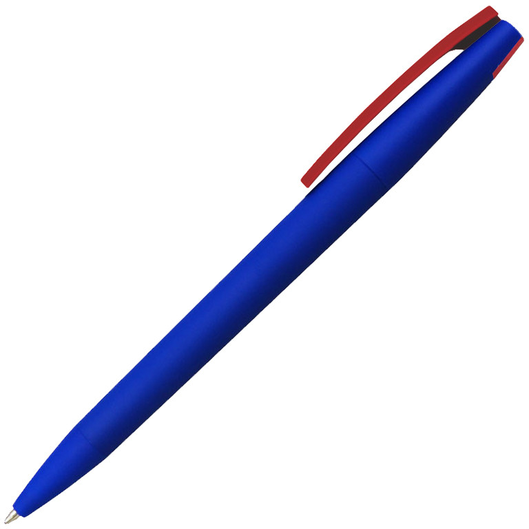Ручка шариковая, пластик софт-тач, Zorro Color Mix синий - фото 7 - id-p217174435