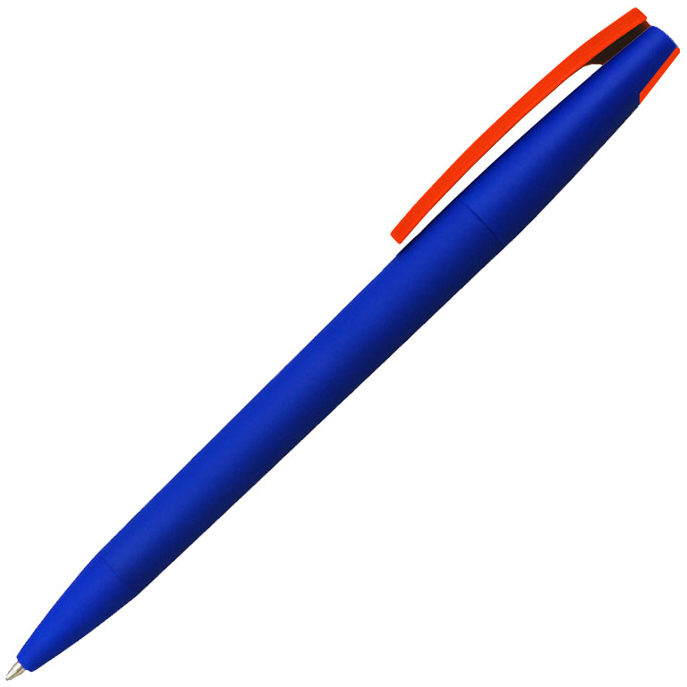 Ручка шариковая, пластик софт-тач, Zorro Color Mix синий - фото 8 - id-p217174435