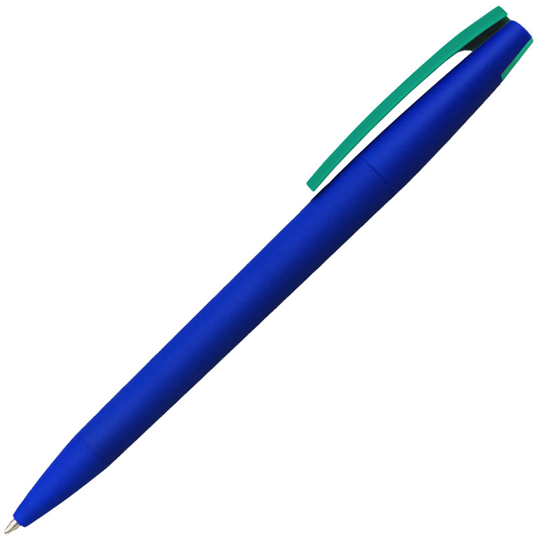 Ручка шариковая, пластик софт-тач, Zorro Color Mix синий - фото 5 - id-p217174435