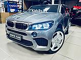 Детский электромобиль Electric Toys BMW Х6 LUX 4x4 (серый автокраска) 2021г, фото 2