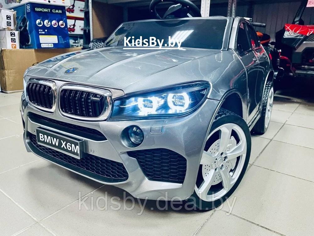 Детский электромобиль Electric Toys BMW Х6 LUX 4x4 (серый автокраска) 2021г - фото 2 - id-p137167964