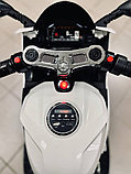 Детский электромобиль, мотоцикл RiverToys A001AA (белый) Ducati, фото 3