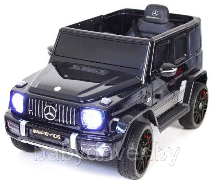 Детский электромобиль RiverToys Mercedes-AMG G63 K999KK (черный) Лицензия - фото 1 - id-p119784121