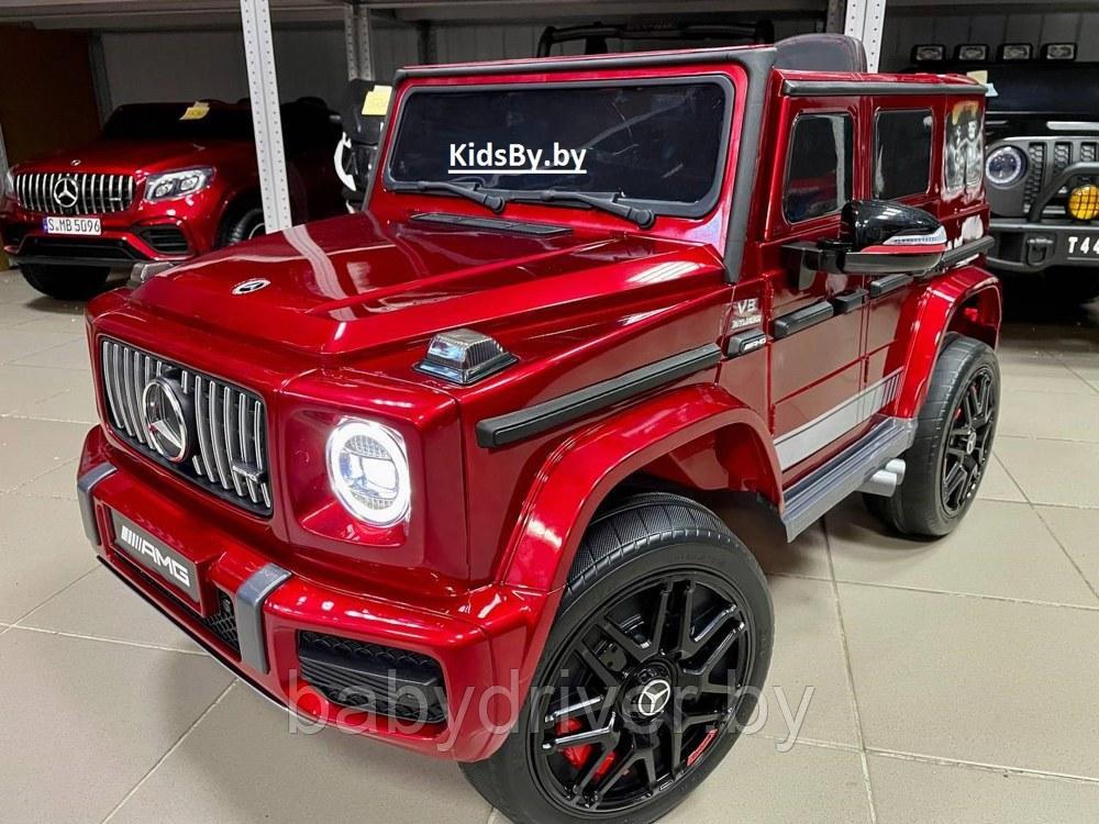 Детский электромобиль RiverToys Mercedes-AMG G63 K999KK (вишневый глянец) Лицензия