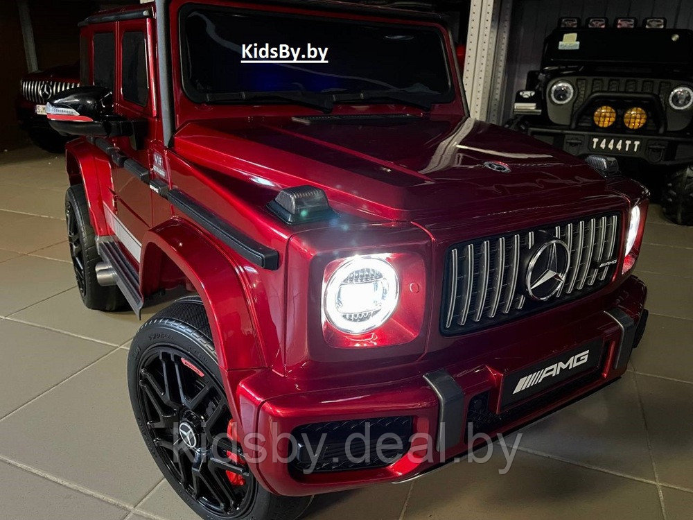 Детский электромобиль RiverToys Mercedes-AMG G63 K999KK (вишневый глянец) Лицензия - фото 2 - id-p119784122