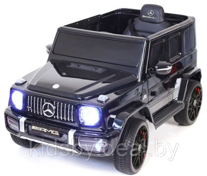 Детский электромобиль RiverToys Mercedes-AMG G63 4WD K999KK (черный) Лицензия полноприводной - фото 1 - id-p119784127