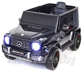 Детский электромобиль RiverToys Mercedes-AMG G63 4WD K999KK (черный глянец) Лицензия полноприводной