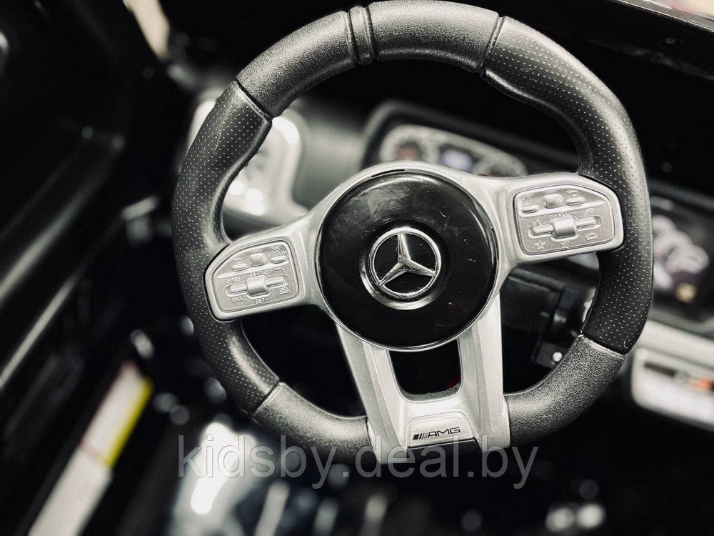 Детский электромобиль RiverToys Mercedes-AMG G63 S307 (черный глянец) Лицензия - фото 4 - id-p119784134