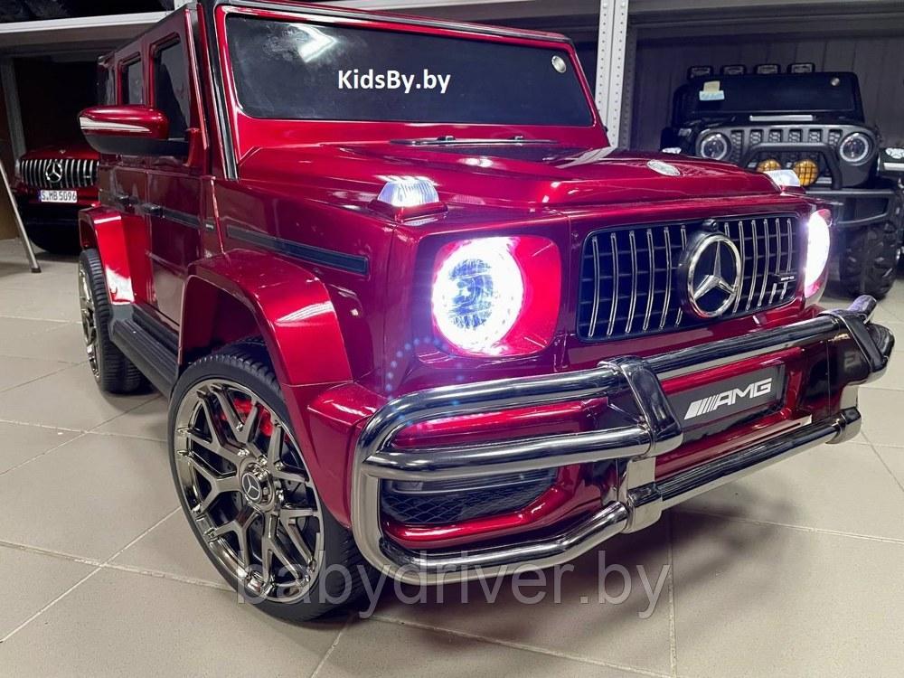 Детский электромобиль RiverToys Mercedes-AMG G63 S307 (вишневый глянец) Лицензия