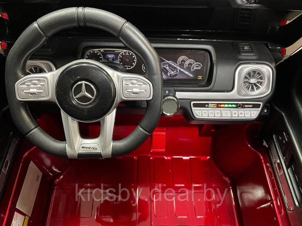 Детский электромобиль RiverToys Mercedes-AMG G63 S307 (вишневый глянец) Лицензия - фото 2 - id-p119784135