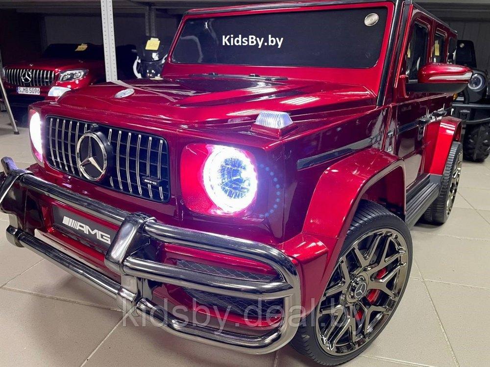 Детский электромобиль RiverToys Mercedes-AMG G63 4WD S307 (вишневый глянец) Лицензия полноприводной - фото 5 - id-p119784136